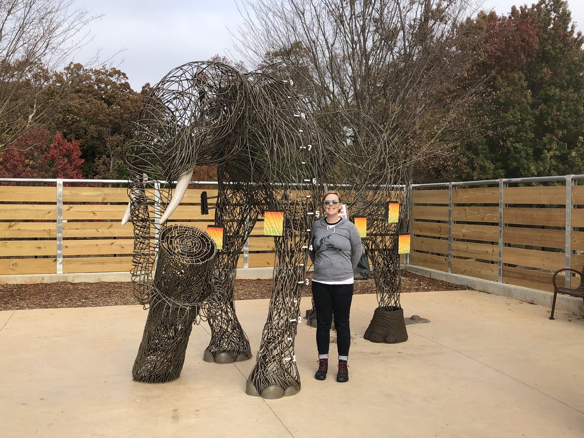Dr_Mastodonna's tweet photo. Never miss a photo op with a proboscidean. #ZooATL https://t.co/AglUqFe1Lr