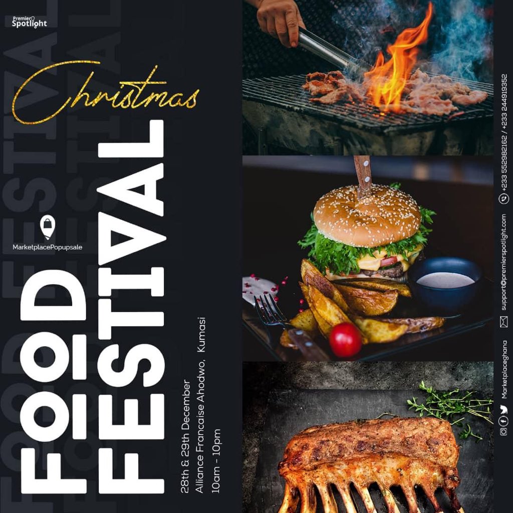 _themktplacegh's tweet photo. Hiiiii guysss, we have a food festival for the 28th &amp; 29th of December💃🏾. 

If you know any food vendor that’ll be interested, please put them on this tweet.

Retweets are appreciated 🙏🏾🥳 https://t.co/O6GsaFQq6k