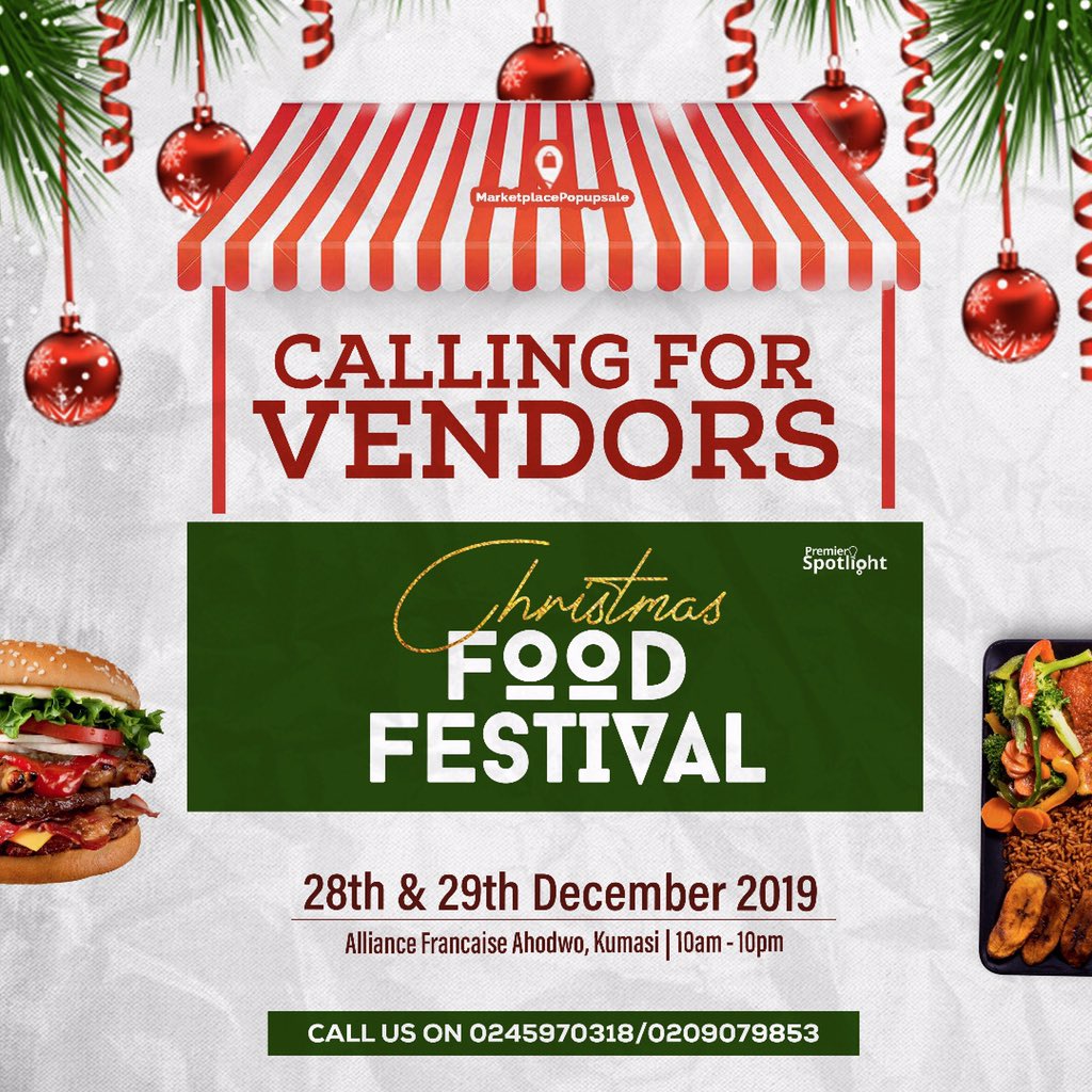 _themktplacegh's tweet photo. Hiiiii guysss, we have a food festival for the 28th &amp; 29th of December💃🏾. 

If you know any food vendor that’ll be interested, please put them on this tweet.

Retweets are appreciated 🙏🏾🥳 https://t.co/O6GsaFQq6k