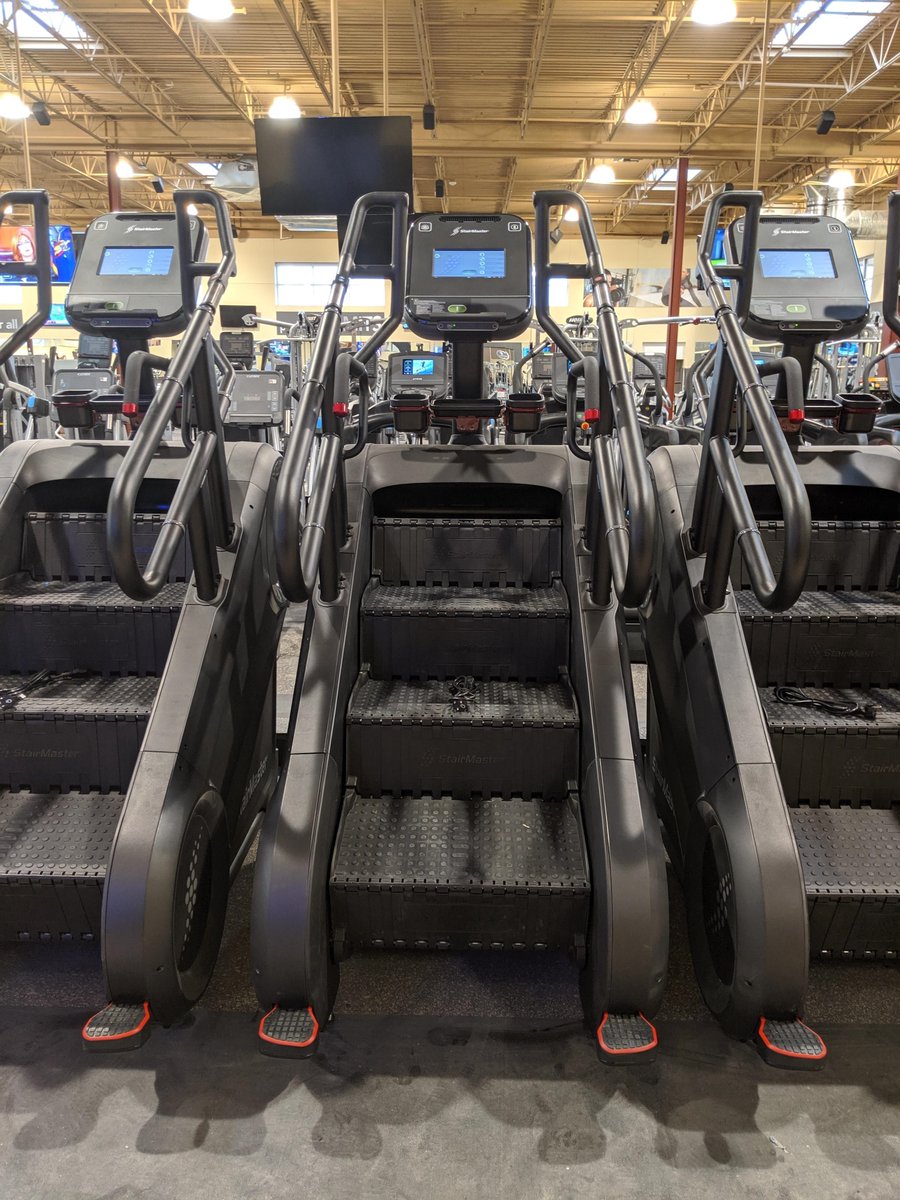 Members at the 24 Hour Fitness in Piscataway, NJ are kicking it into OverDrive! The first #StairMaster 10Gs have landed and their members couldn't be more excited! Tag your gym to be the next install!  info.corehandf.com/stairmaster-10g #ToughAF #StairMaster10G <a href="/24hourfitness/">24 Hour Fitness</a>