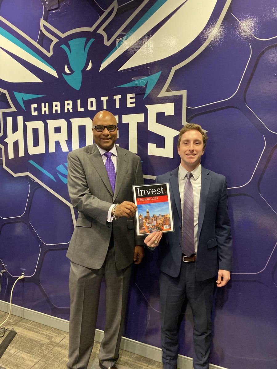 InvestCharlott1's tweet photo. Monday's Buzz: today we spoke with @hornets COO Fred Whitfield about #Charlotte's business ecosystem, its strategic partnerships with groups like @clt_alliance
and @NovantHealth, community engagement efforts, outlooks for the area's hospitality sector and more. #AllFl https://t.co/fB6K1bKeuJ