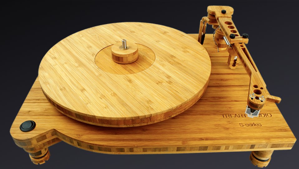 TriArtAudio's tweet photo. The S-Series TA-0.5 belt drive turntable is available in two versions. #18395 comes equipped with a 9″ bamboo tone arm. #20489 is a fully complete out of the box turntable complete with standard 9″ bamboo tone arm, cartridge and built in MM phono section. #triaudio #triart https://t.co/XRCd6BnU35