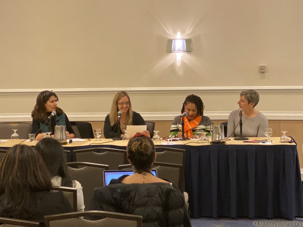 Listen Up Ladies 
WIA Podcast-This is a powerful group that gives women a voice by
1.  Creating a new opportunities 
2.  Encouraging women to participate in AMIA
3.  Aiding women to reach prof goals and advance careers 
4. Promoting equal opportunity 
#AMIA2019 #wiapodcast