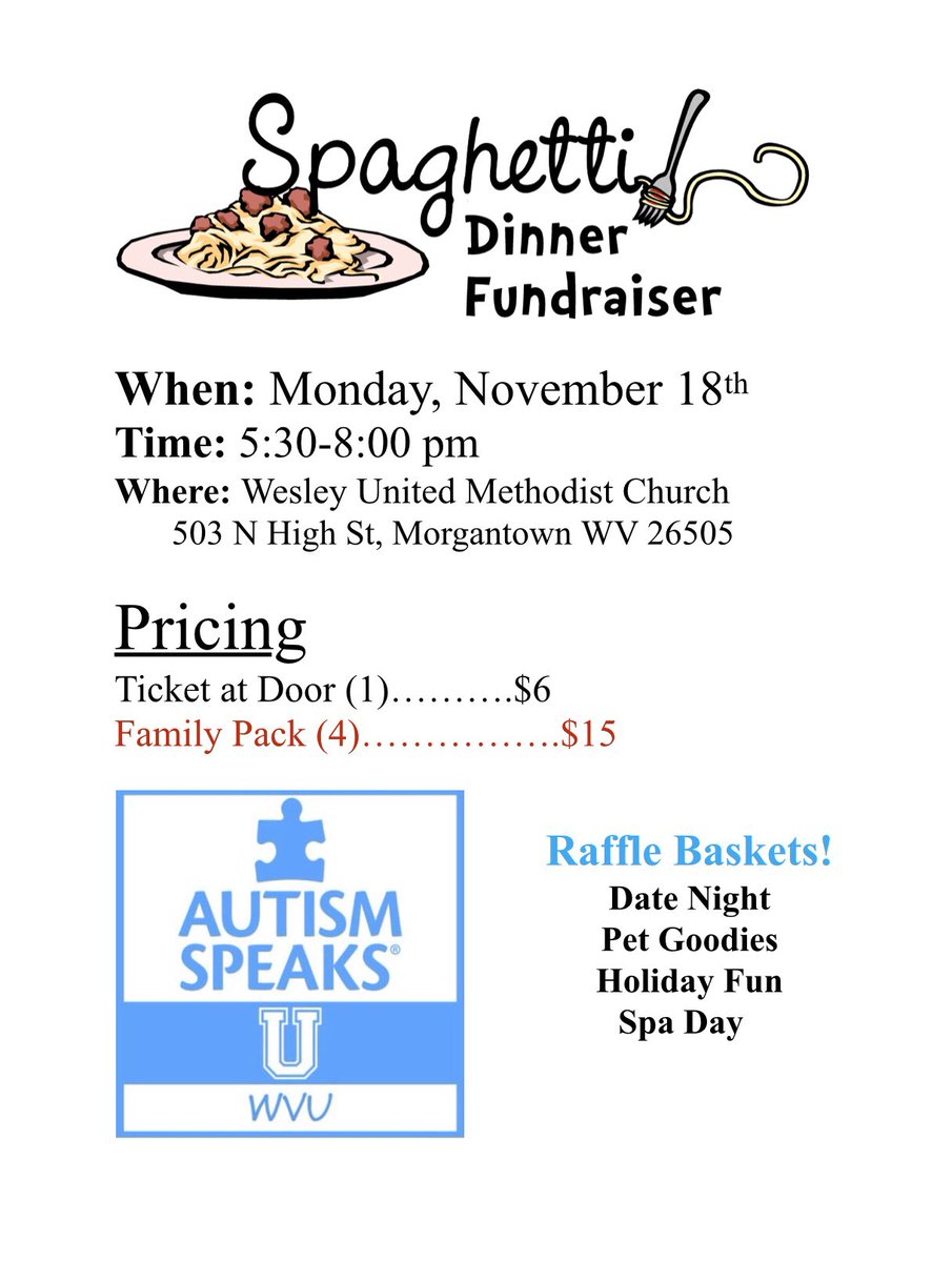 Tonight is our annual spaghetti dinner!! Be sure to come out and bring your friends!