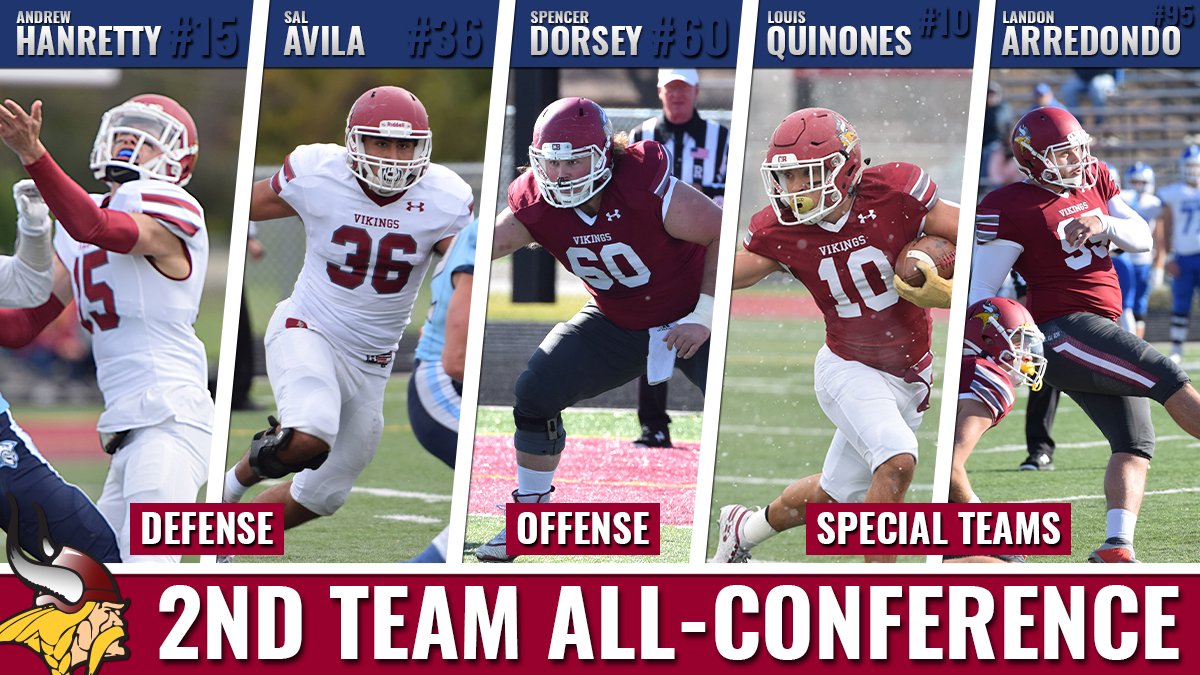 VCSUVikings's tweet photo. The Viking Football team picked up 11 All-Conference selections on Monday with the release of the 2019 Dacotah Bank/NSAA Football All-Conference Awards. Congrats, guys!
Read more: https://t.co/brVVJky1Kg https://t.co/ZPhKuWnELl