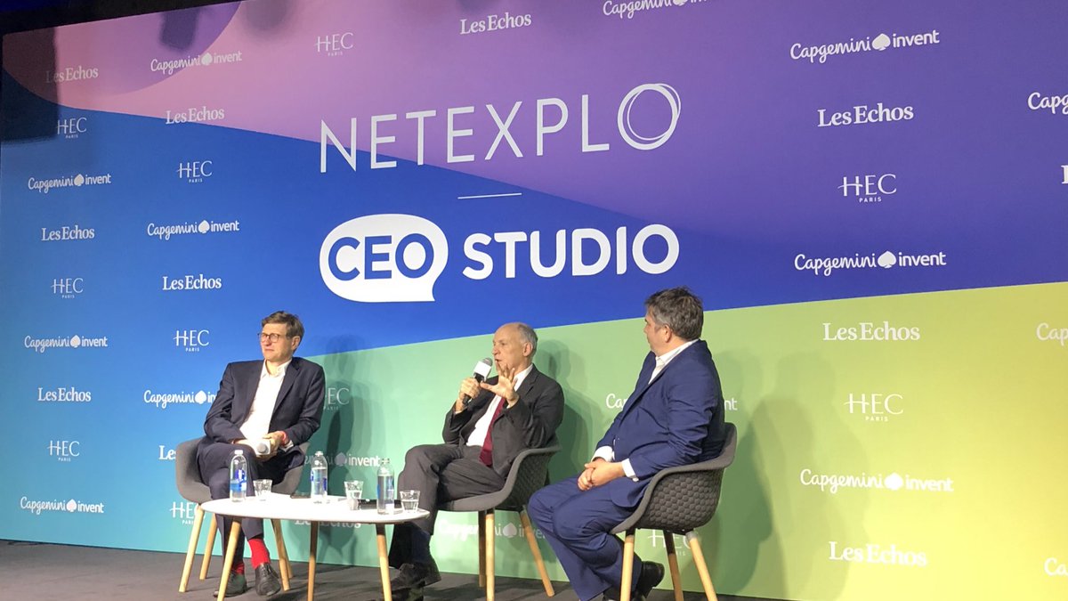 saintgobain's tweet image. Début du #CEOstudio #Netexplo avec Pierre-André de Chalendar, PDG du Groupe Saint-Gobain devant les étudiants des grandes écoles de commerce au siège des Echos et explique les « matériaux qui changent la vie » #MISSIONTOEARTH