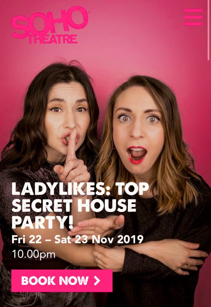 LADYLIKESCOMEDY's tweet photo. Top Secret House Party is hitting up the @sohotheatre THIS FRIDAY AND SATURDAY! 🎈THIS IS NOT A DRILL!! 🎈Book your tickets for the party of your life 🎉 https://t.co/MaPBAjy1hk https://t.co/tzZK0A4jTj