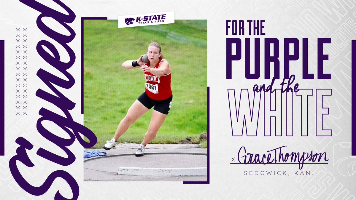 KStateTFXC's tweet photo. Welcome to the K-State Family!

Competing in throws from Sedgwick, KS., Grace Thompson!

#KStateTFXC #EMAW https://t.co/djv2C1pVet