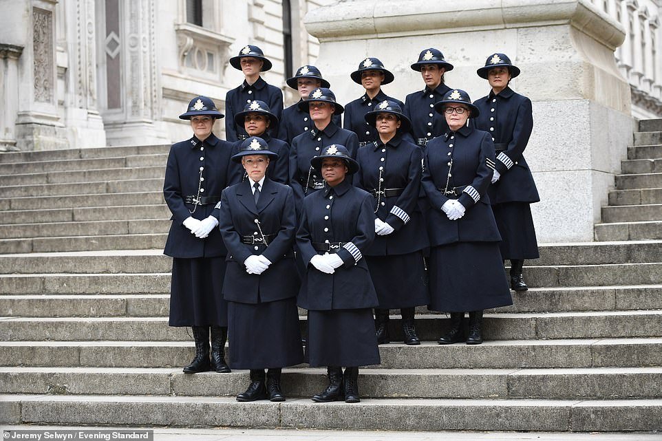 MPSHeritage's tweet photo. We have many contenders for #UniqueObject but the most #onbrand at the moment is the set of replica uniforms made for the #MetWomen100 / #100YearsStrong service @wabbey last May, based on real examples in our collections! #Museum30 https://t.co/eepA8g6OA0