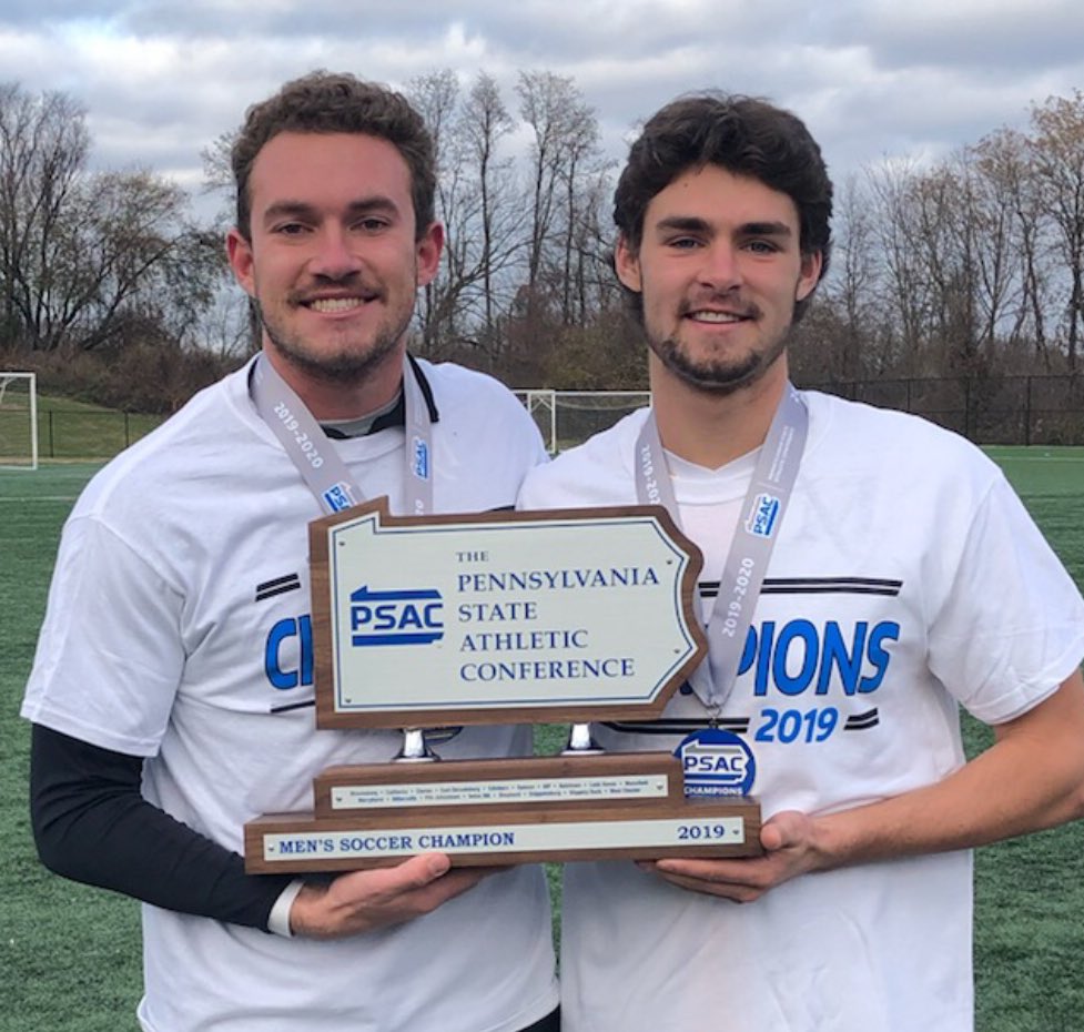 PennFusion_SA's tweet photo. Shout out to #AwesomeAlums Bobby Bosch, Brenden Kavetski and @villemarauders on winning back to back PSAC Championships! 🏆👏🏻 https://t.co/LZQshLAyRy