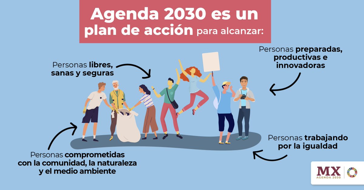 SecAgenda2030Mx's tweet image. Alcanzar los 17 #ODS de la #Agenda2030 significa actuar por el futuro del planeta sin dejar a nadie atrás.