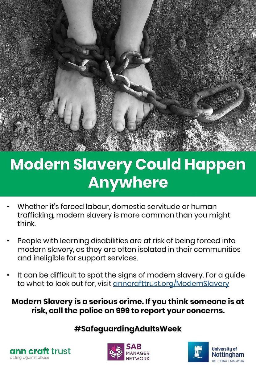 Human trafficking. Forced labour. Sexual exploitation. Criminal exploitation. Organ harvesting. Domestic Servitude. These offences can happen anywhere in the UK. 
Can you spot the signs of Modern Slavery? socsi.in/DzCk6