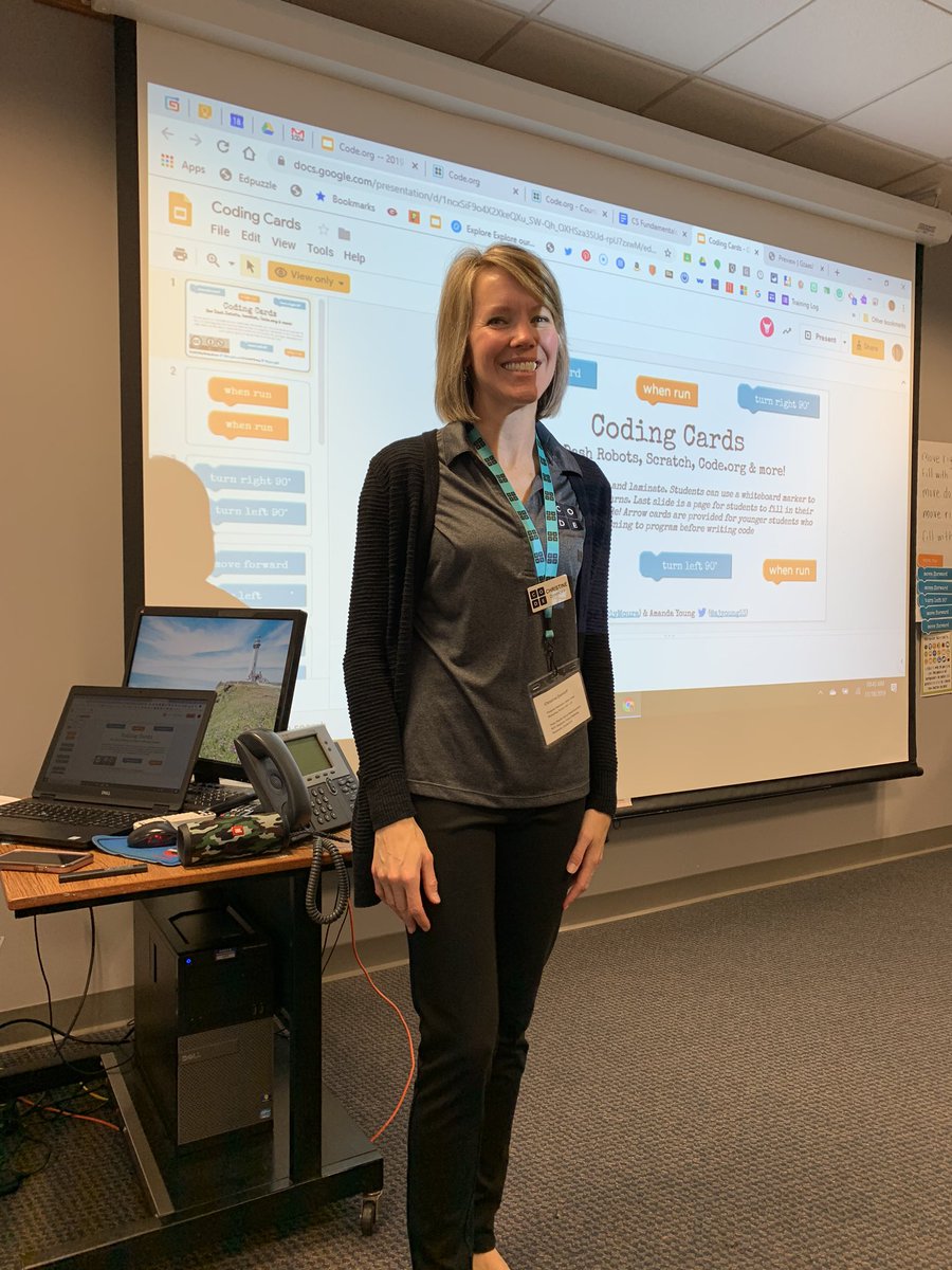 wendyoney's tweet photo. Working on our problem-solving skills in Computer Science Fundamentals with @cmdanhoff @markwhite85 and @BridgitLacey today! @TeachCode #teachcode #csforall @scms_trojans https://t.co/yGgoCHiy2V