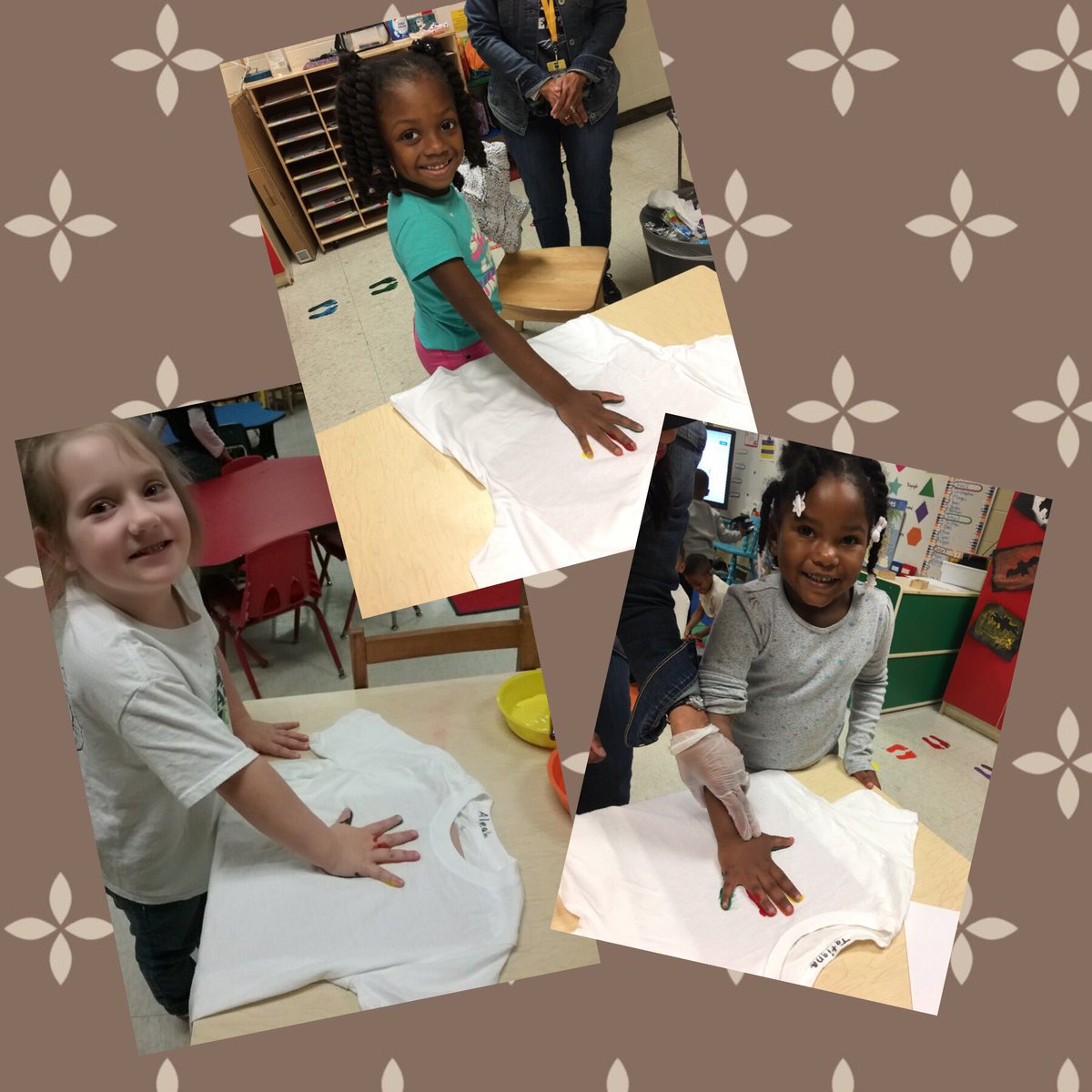 bon_coleman's tweet photo. Having fun making our turkey shirts for Thanksgiving and feathers for the Gobbler!🦃 @OESrockSTARS  @suptking https://t.co/ARn3i3Yt6U