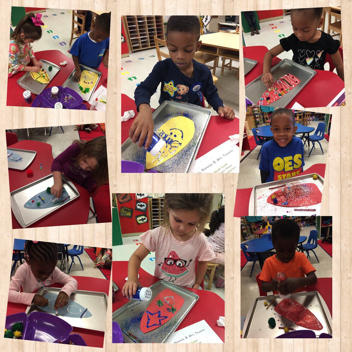 bon_coleman's tweet photo. Having fun making our turkey shirts for Thanksgiving and feathers for the Gobbler!🦃 @OESrockSTARS  @suptking https://t.co/ARn3i3Yt6U