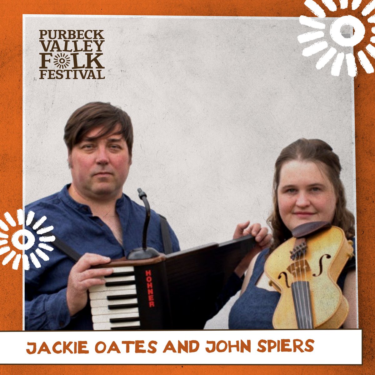 PurbeckFolk's tweet photo. We’ve booked @jackieoates and @squeezyjohn for #PVFF20 !!
Jackie Oates is synonymous with the reinvigoration of English folk and John Spiers has made a name for himself as one of the leading melodeon players of his generation.
Get your tix now:
https://t.co/ZuCAmgqsH7 https://t.co/kOKZLp6JtN
