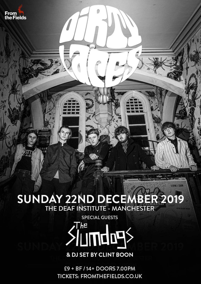 DIRTY LACES (@dirtylacesband) on Twitter photo Here's an early Christmas treat for you all...
MANCHESTER <a href="/DeafInstitute/">The Deaf Institute</a> 22ND DECEMBER 📡
Support from <a href="/TheSlumdogs/">THE SLUMDOGS</a> + <a href="/therealboon/">Clint Boon</a> DJ set 🤟
Tickets on sale this Thursday 10am ⚠️
🎫- from-the-fields.ticketlight.co.uk/event/unavaila…
📸 <a href="/TrustFox/">trust a fox</a> Here's an early Christmas treat for you all...
MANCHESTER <a href="/DeafInstitute/">The Deaf Institute</a> 22ND DECEMBER 📡
Support from <a href="/TheSlumdogs/">THE SLUMDOGS</a> + <a href="/therealboon/">Clint Boon</a> DJ set 🤟
Tickets on sale this Thursday 10am ⚠️
🎫- from-the-fields.ticketlight.co.uk/event/unavaila…
📸 <a href="/TrustFox/">trust a fox</a>