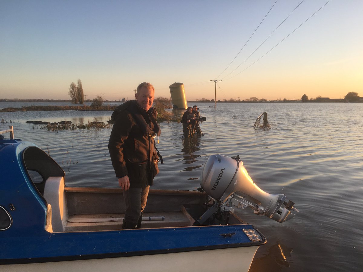 ⁦<a href="/AdamHenson/">Adam Henson</a>⁩ &amp; ⁦@BBCCountryfile⁩ filming today the floods on my farm. Look out ⁦<a href="/EnvAgency/">Environment Agency</a>⁩ we are still gaining momentum! Im determined we will see change in how we manage water nation wide!! ⁦<a href="/wheat_daddy/">Andrew Ward 🇬🇧🚜</a>⁩ ⁦<a href="/westyeo/">James Winslade</a>⁩ ⁦<a href="/HertsFarmer/">Stuart Roberts 🔸</a>⁩