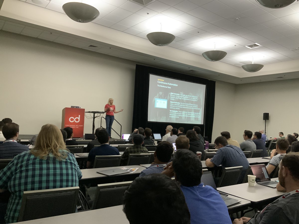 ashimmy's tweet photo. Listening to @deployhub ‘s Tracy Regan talk at the #CNF Continuous Delivery Summit NA at #KUBECON #CNCFCon https://t.co/TiK6KL26DV