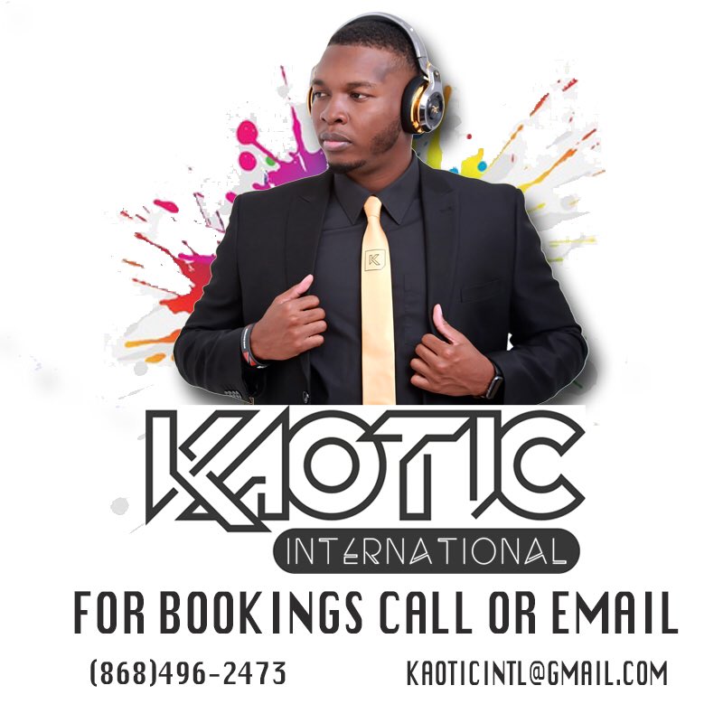 DjKaoticIntl's tweet photo. T&amp;T CARNIVAL CREEPING UP QUICKLY, MAKE SURE AND GET THE #SOCASPECIALIST AT YOUR EVENT! DATES STILL AVAILABLE 
#BOOKNOW #DJKAOTICINTERNATIONAL #TEAMSOCADJS #ILOVESOCA https://t.co/hFkhEFQDjp