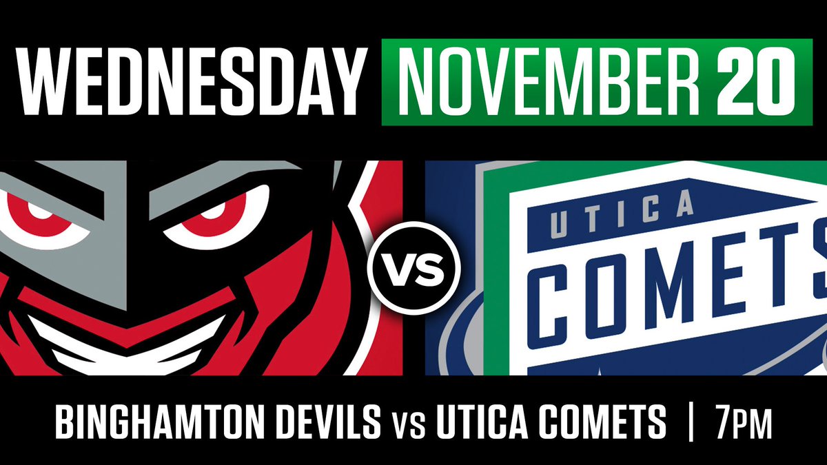 Big divisional matchup this Wednesday against the Binghamton Devils! If you don't have your tickets yet, why?! Get them before it's too late!

🎟️: bit.ly/32V8fSj