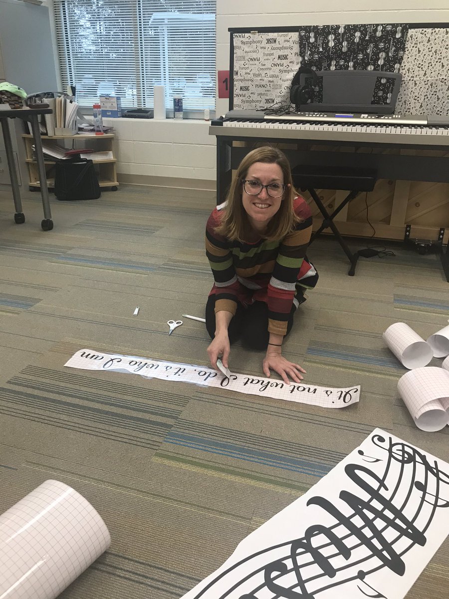 Sara Carter is the best! She not only trained me on the Cri-Cut, she also installed it in my music room. Thanks a bunch! #SandpipersRock