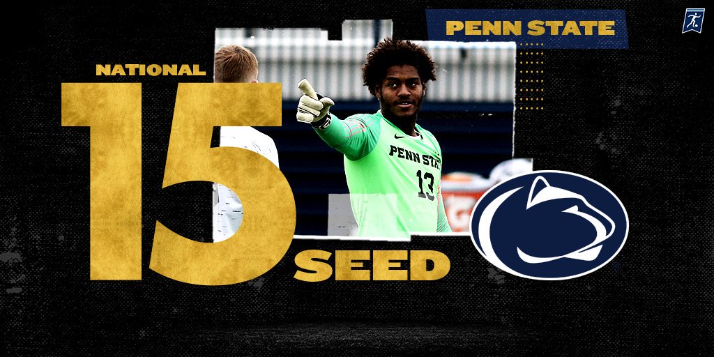 NCAASoccer's tweet photo. NO. 15 NATIONAL SEED IN THE BOTTOM LEFT CORNER:

PENN STATE

#NCAASoccer | @PennStateMSOC https://t.co/PuxYNU9ocL