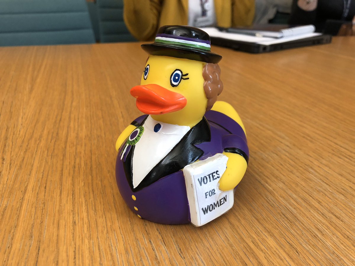 satisfactory20's tweet photo. Tomorrow night I will be talking about my @UKVote100 year with #Suffraduck - come see me @MuseumsShowoff , just a few tickets left! https://t.co/yONh8WmhuL https://t.co/VXkjqWZDHl