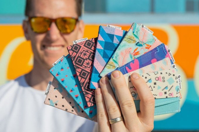Our oceans are filled with plastic. SDSU alum Brandon Maskell wants to help fix that. So, he founded Statemint, a wallet company with a focus on sustainable production and a mission to help the environment. Learn more: kickstarter.com/projects/bmask…