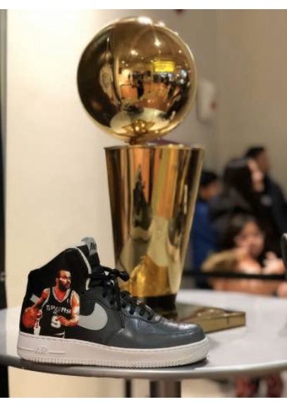 KaseyCardenas77's tweet photo. So exciting that our very own, incredibly talented receiving associate, Saul was featured on the news for his customized Tony Parker Nike’s artwork! We are so proud!!#TonyParkerRetirement #6988Celebrity #Nike #HomeDepotsGotTalent @PatriciaTX4ever @gbellajohnstone @Augie_Quintero https://t.co/iS4u7pwbqe