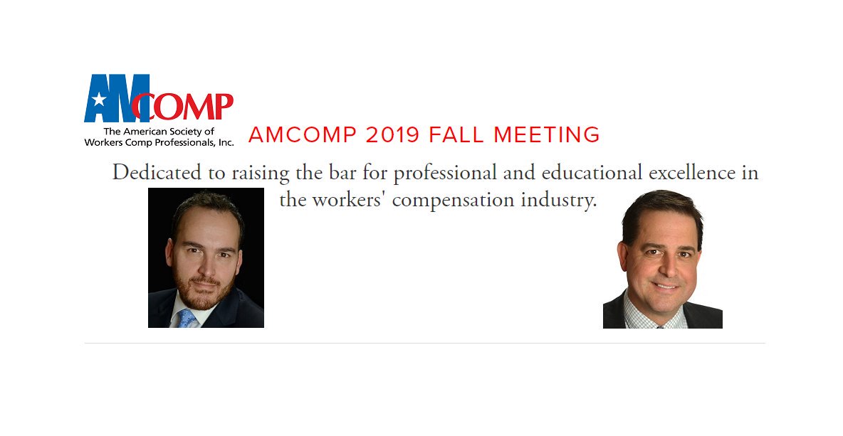 alliance_risk_'s tweet image. Planning on connecting with the industry's leading workers' comp pros at the 2019 #AMCOMPFallMeeting on 11/19 in NYC? Look for Alliance's CEO Mario Pecoraro &amp;amp; Dan Tompkins, Sr. Acct. Mgr. #WorkersCompFraud #RiskMitigation
ow.ly/FI1I50xdQYy