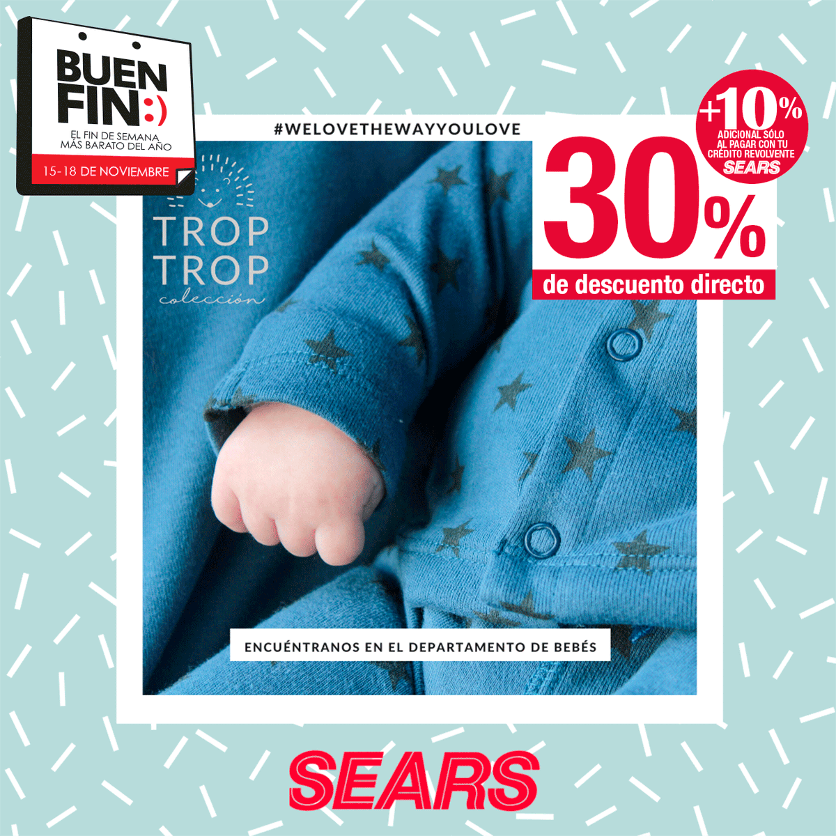 searsmexico's tweet photo. ¡Visítanos en tienda y aprovecha esta promoción que tenemos en la línea #TropTrop! #BuenFinSears
Da clic aquí para más información 👉 https://t.co/JF3i7aTI3T https://t.co/Vkgnxqk8uT