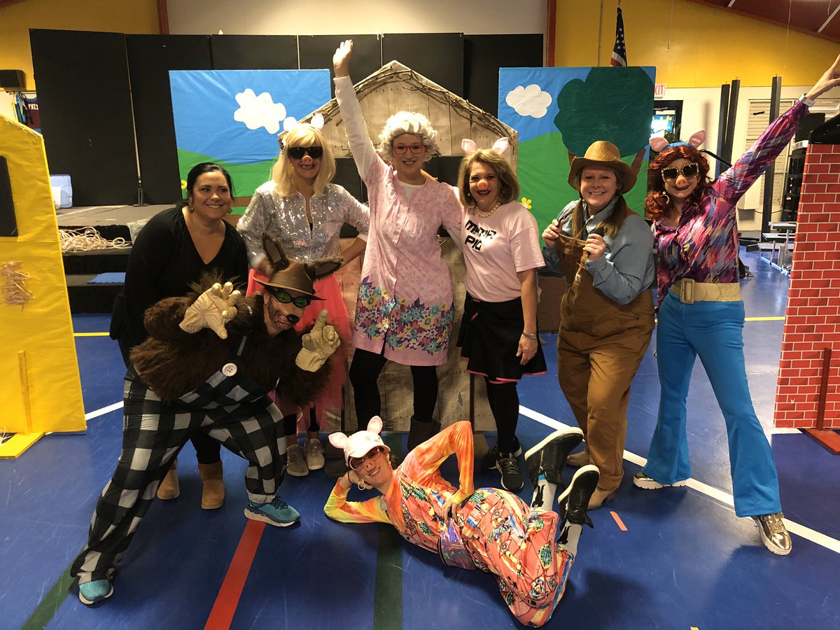 JAofTupelo's tweet photo. JA Drama Queens are performing their show stopping anti-bullying skit, “The Three Little Pigs and the Big Buddy Wolf,” in elementary schools this month! The kids love it! Thanks to our generous sponsors CDF and J Furniture. 
#jatupelo
#standupstandstrongstandtogether https://t.co/pLRsCDS6Iq