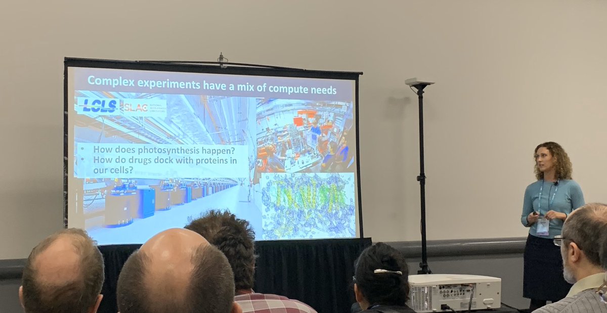 HPCrooster's tweet photo. Debbie Bard of @NERSC is speaking about “Cloud-inspired Solutions” at our #supercompcloud #SC19 workshop. Quality and diversity in this program! https://t.co/It01W9hJWY https://t.co/esRbTCuG7a