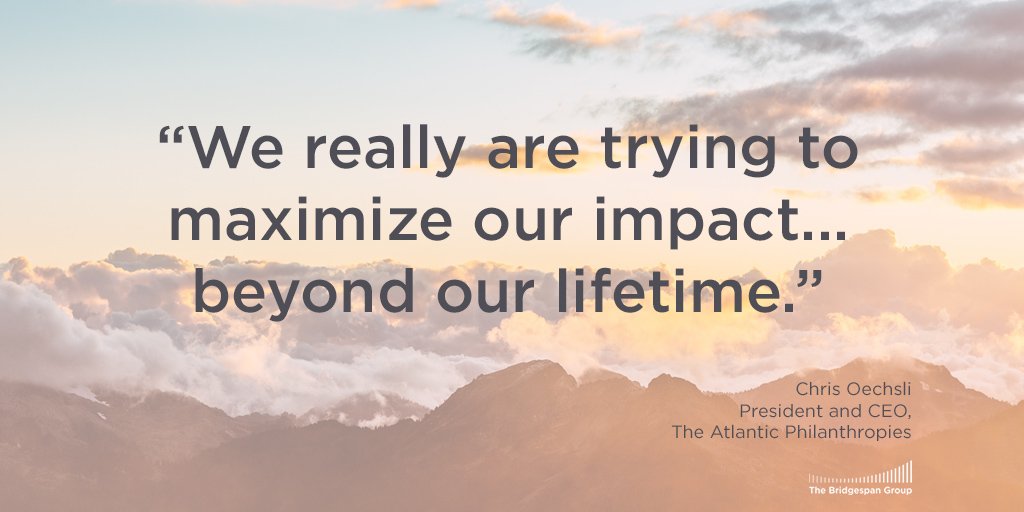 Over its decades-long history, 30% of @atlantic’s big bets went to #SocialChange giving. Why don’t more funders give large gifts to social change? And what has The Atlantic Philanthropies learned? bspan.org/2X9MAon