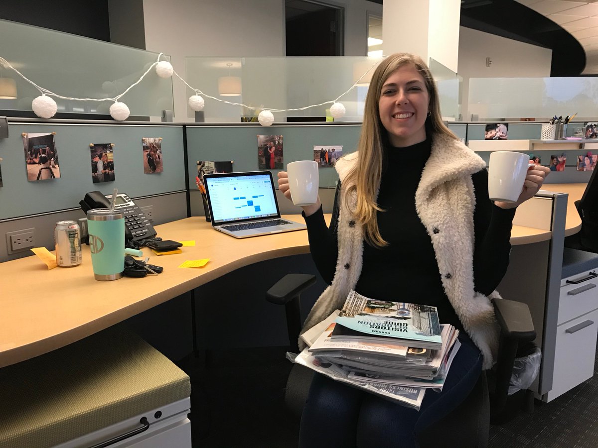 CleanAgencyInc's tweet image. Busy days call for lots of ☕️! Our public relations intern, Elizabeth, couldn’t survive without the #coffee maker at #CleanHQ. #InternTakeover