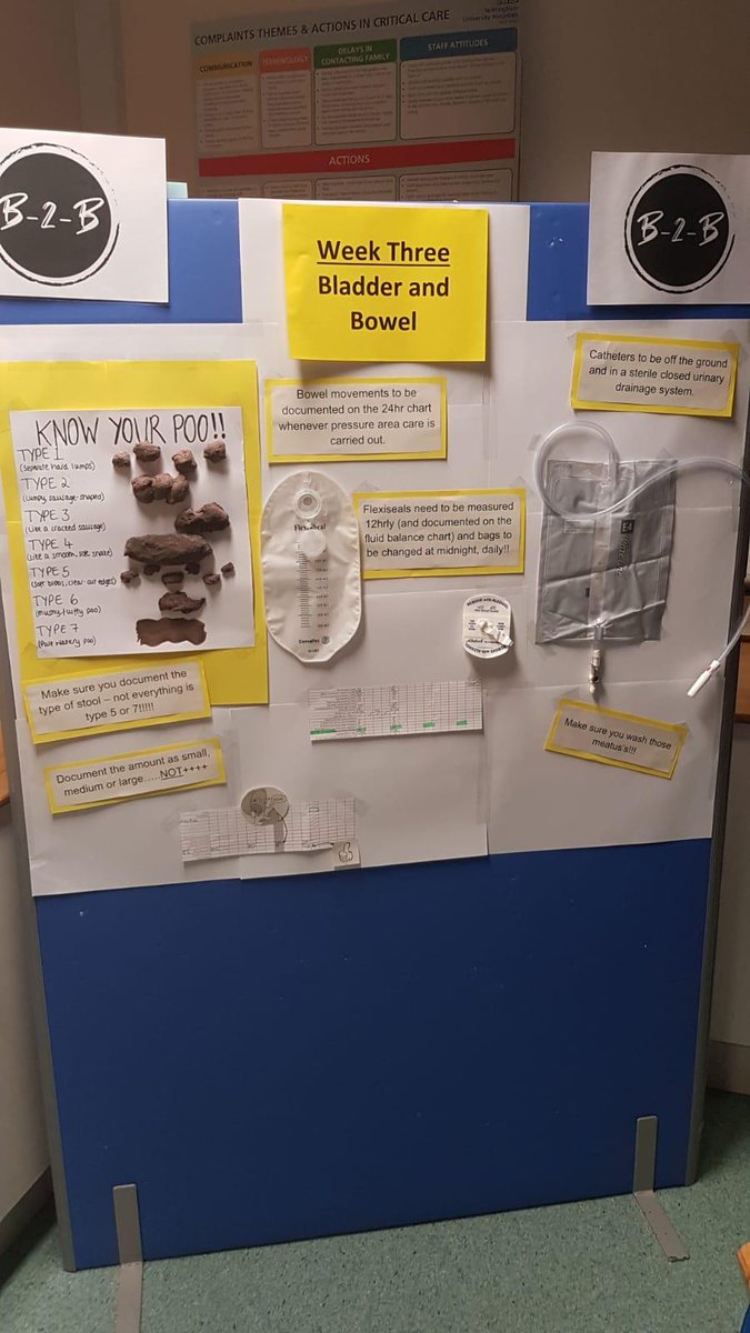 Hayley_Knowles_'s tweet photo. Back-2-Basics Week 3 - Bladder and Bowel care - look out for fabulous information boards in your areas @NUHCriticalCare #B2B2019 #hydrateandurinate #knowyourpoo https://t.co/cekMslAVM9