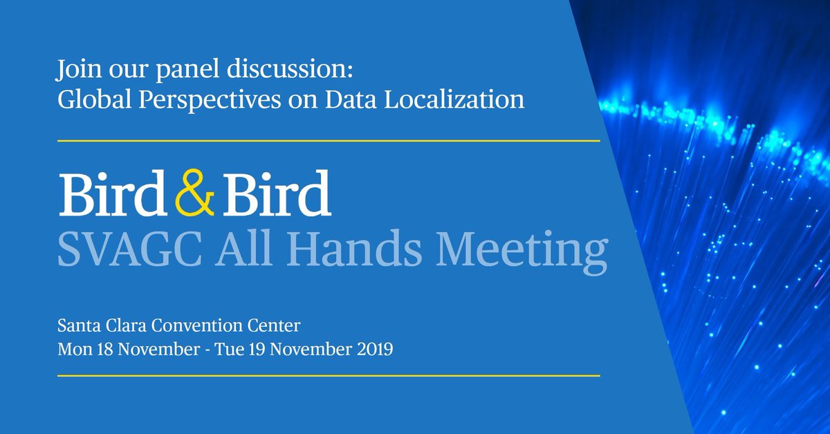 Kicking off the SVAGC All Hands Meeting with the <a href="/twobirds/">Bird & Bird</a> team and Michael Green of @arm sharing global perspectives on commercial data rights. They’re covering practical recommendations for US counsel on international data transfers in China, the EU and Russia. Great advice!