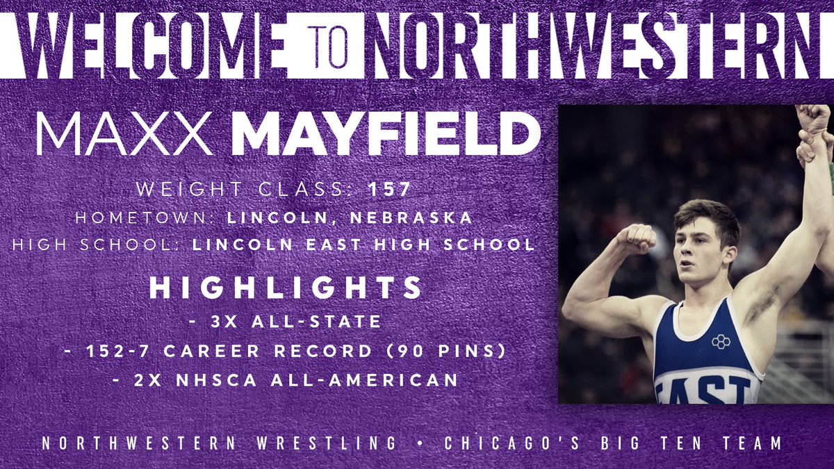 NUWrestle's tweet image. 𝗦𝗜𝗚𝗡𝗘𝗗 ✍️

Welcome to the Wildcat family, @maxxmayfield5!

#B1GCats • #GoCats