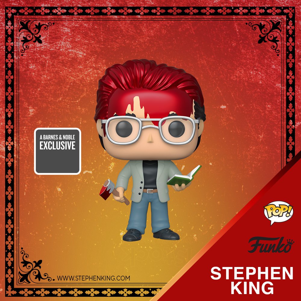 OriginalFunko's tweet photo. Coming Soon: Pop! Icons – Stephen King!
https://t.co/gmsnwVNqt0  
@StephenKing @BNBuzz #StephenKing #BarnesAndNobel #Funko #Pop #FunkoPop https://t.co/PjTxnF303W