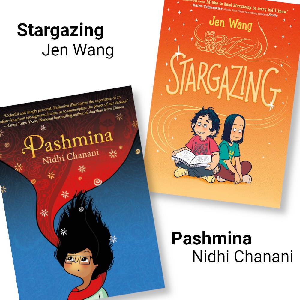 BWP_EUG's tweet photo. Some favorite recent #asianamericancomics:

STARGAZING by @alooghobi
PASHMINA by @nidhiart
THE ART OF CHARLIE CHAN HOCK CHYE by @sonnyliew
SUPERMAN SMASHES THE KLAN by @geneluenyang
THE BEST WE COULD DO by #ThiBui
TURNING JAPANESE by @marinaomi https://t.co/wnponBt9Bp
