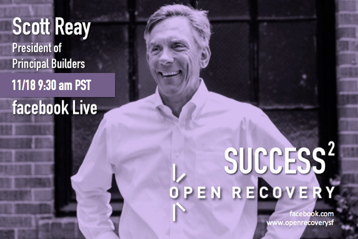 OpenRecovery's tweet image. TODAY at 9:30 AM PST!! - Fay Zenoff interviews Scott Reay, President of Principal Builders on Open Recovery&apos;s Facebook LIVE interview series, SUCCESS 2 (Success Squared). The series features BUSINESS LEADERS IN RECOVERY. Always fascinating. Tune In: buff.ly/33wEXu0