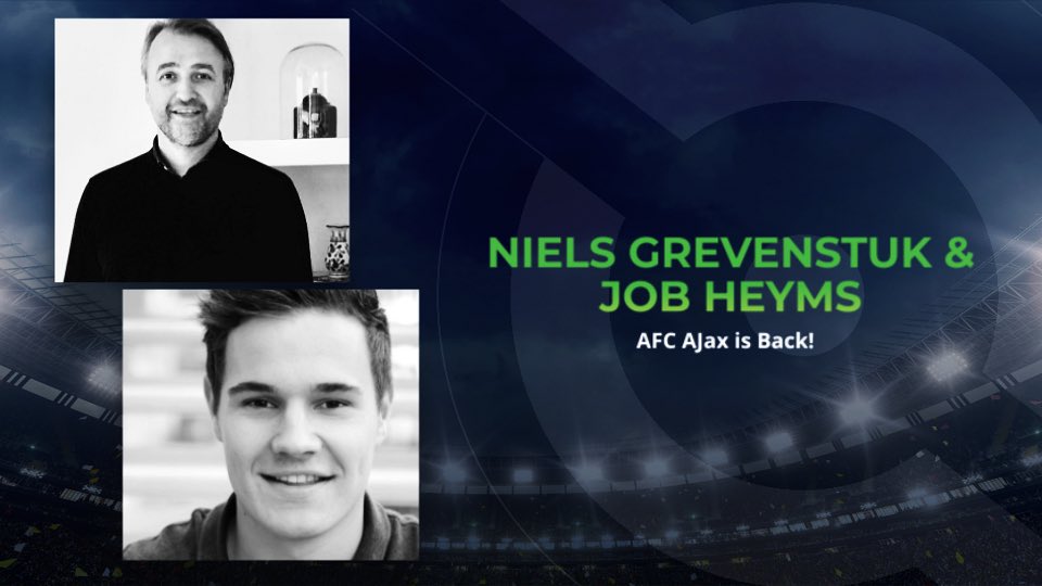 GotSport_ofcl's tweet photo. A special thanks to Neil Grevenstuk & Job Heyms, part the incredible @afcajax club, for speaking at the #GotSoccer / #GotPro 2019 convention and for honoring Gavin Owen-Thomas an the @GotSoccer team with a personalized Ajax Jersey 💚 https://t.co/fjYGts21gQ
