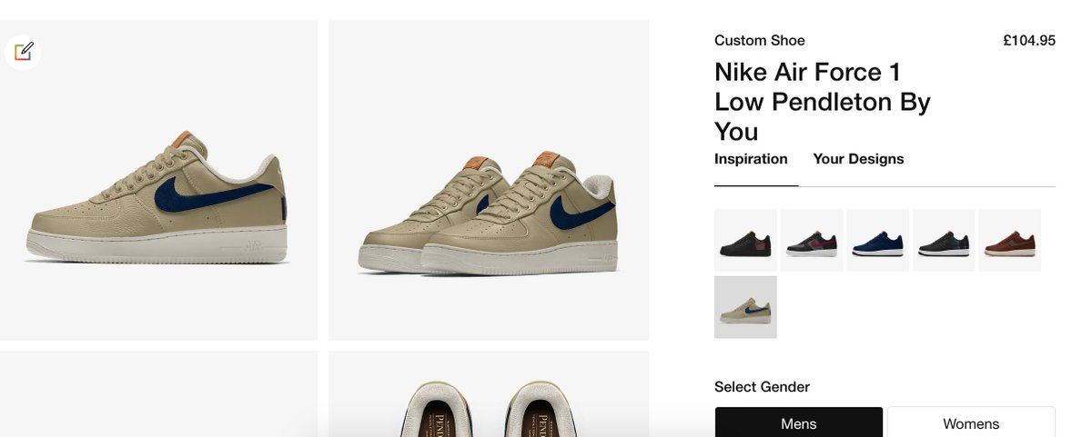 nike air force 1 by you sold out