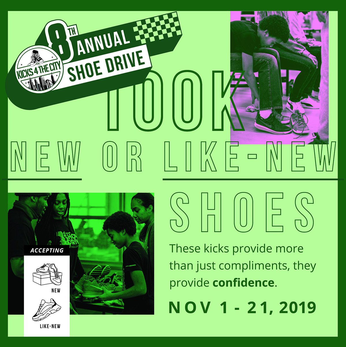 SmithsonianACM's tweet image. #MessageMonday: Don&apos;t forget to bring a pair of new or gently used shoes to our lobby for the @Kicks4TheCity shoe drive. We will be collecting shoes until Thursday 11/21 !

#Anacostia