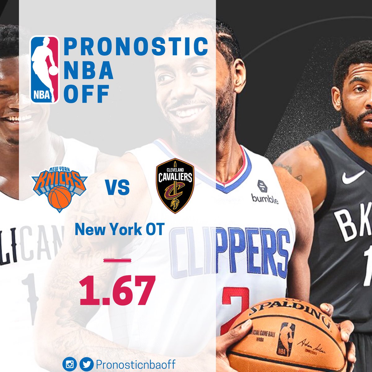 Pronosticnbaoff's tweet photo. Yoooo

Un programme intéressant cette nuit avec pas mal de matchs 🔥

Voici mon #prono pour vous, je mise 10% de ma BK.

J’envoie un fun à 3.66💰 (2%) a tous ceux qui RT♻️

Bonne soirée 

#nba
#teamparieur
#nbatwitter
@ParionsSport https://t.co/qJNsFf4xIs