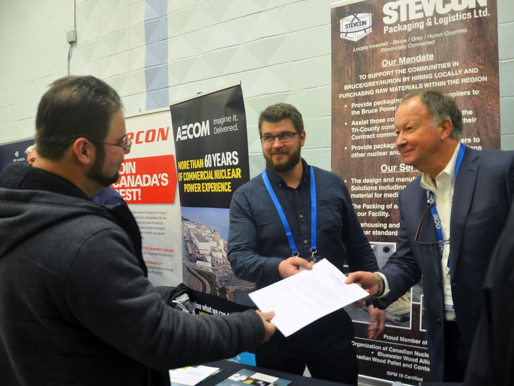 StevconPack's tweet photo. @StevconPack was excited to be a part of the #nuclear #jobfair in Owen Sound https://t.co/gceNKaU8gt