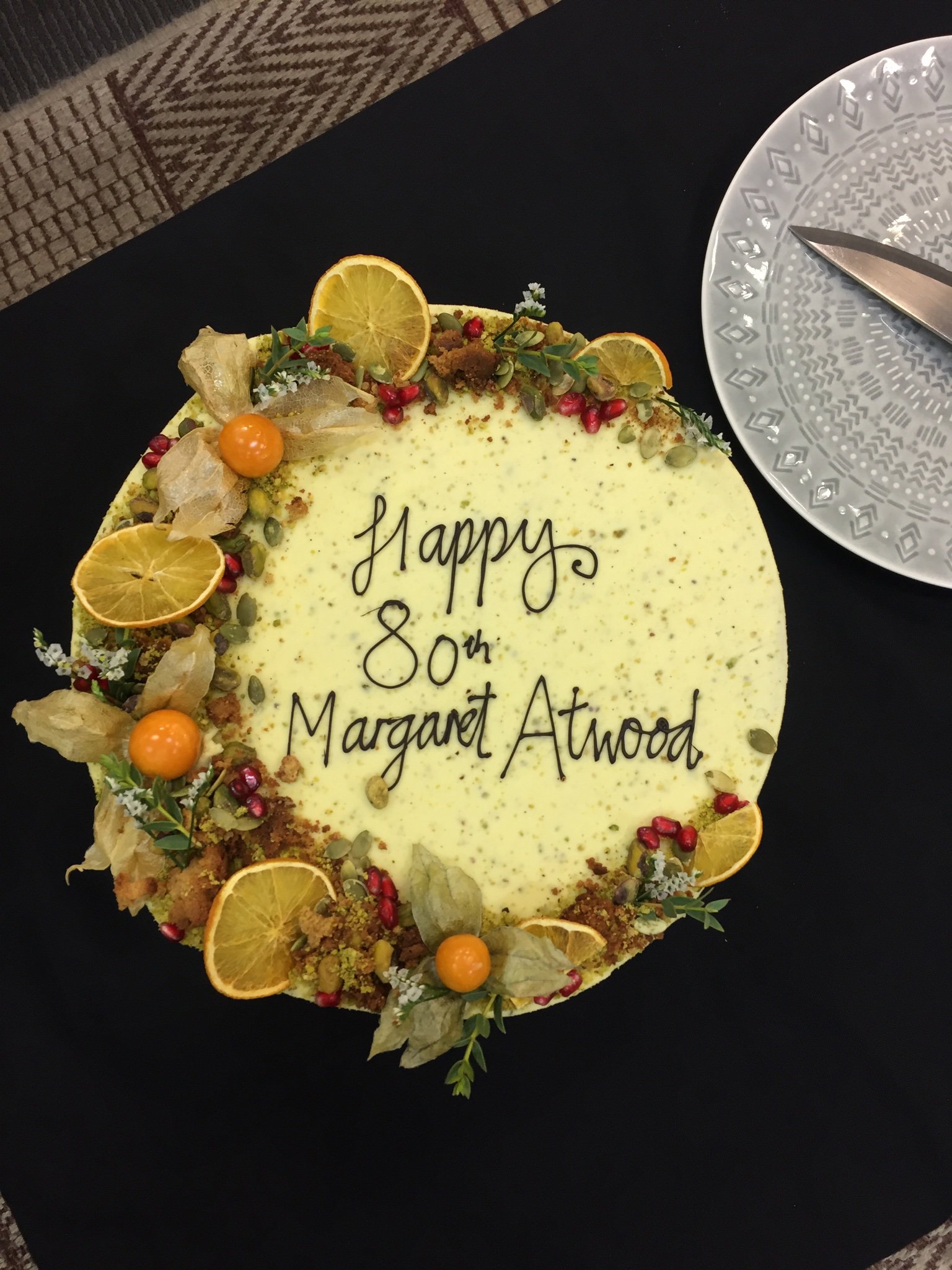 Happy 80th Birthday to Margaret Atwood!
We celebrated with cake today  