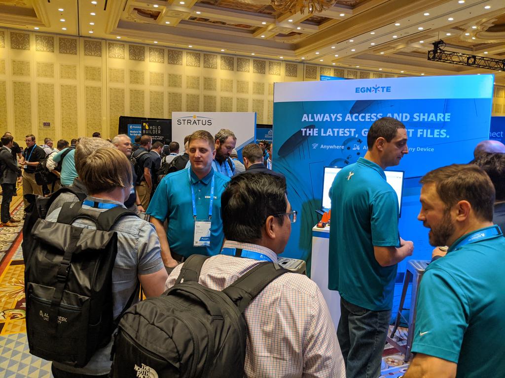 rvengosh's tweet photo. Packed @Egnyte booth at @autodesk #ConnectandConstruct - come talk to us to learn how we transform document management and collaboration in the industry. https://t.co/9SnhrxwCxs