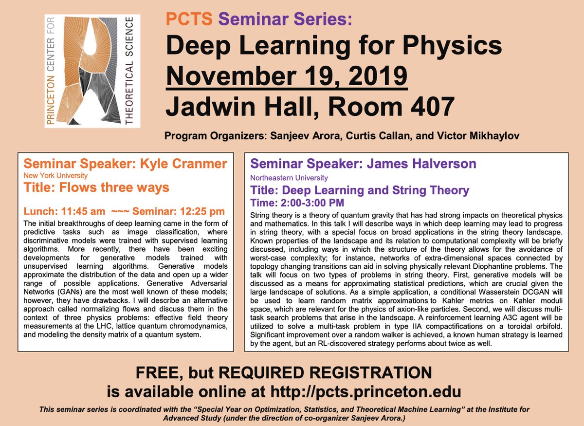 KyleCranmer's tweet photo. Talk at @Princeton Center for Theoretical Science tomorrow: "Flows three ways"
https://t.co/p5jxU9DGCk https://t.co/sENqdxPVKb